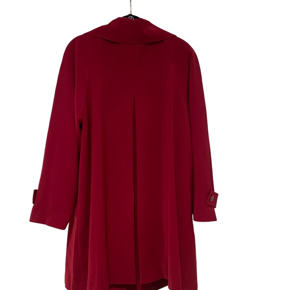 GALLERY WOMAN 1X A-LINE SWING COAT W/DETACHABLE LINING,  DROP SLEEVE, EX. COND. - Picture 2 of 14